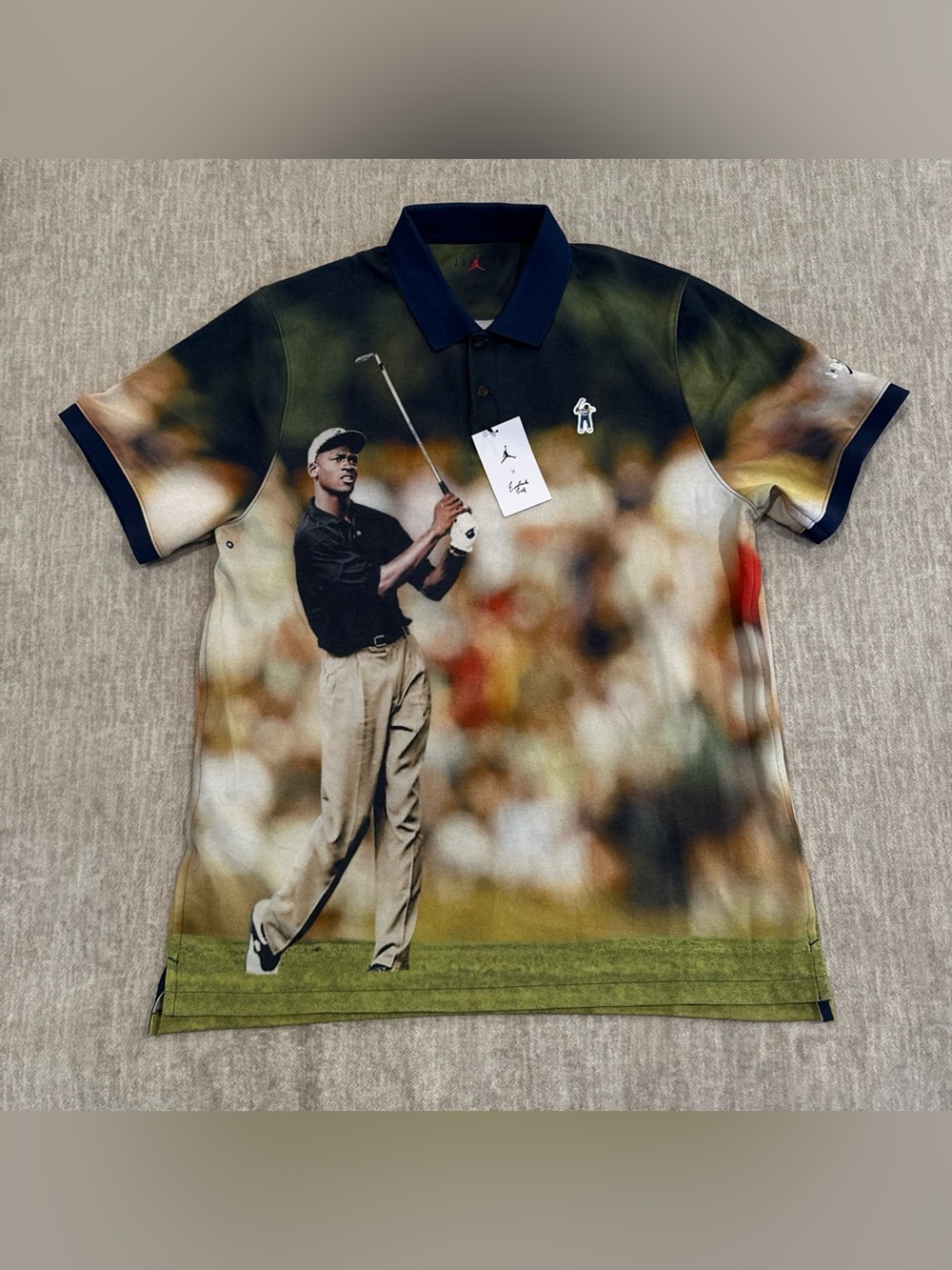 Men’s Size XL Nike Air Jordan Brand x Eastside Golf Photo Print Polo DV1900-410